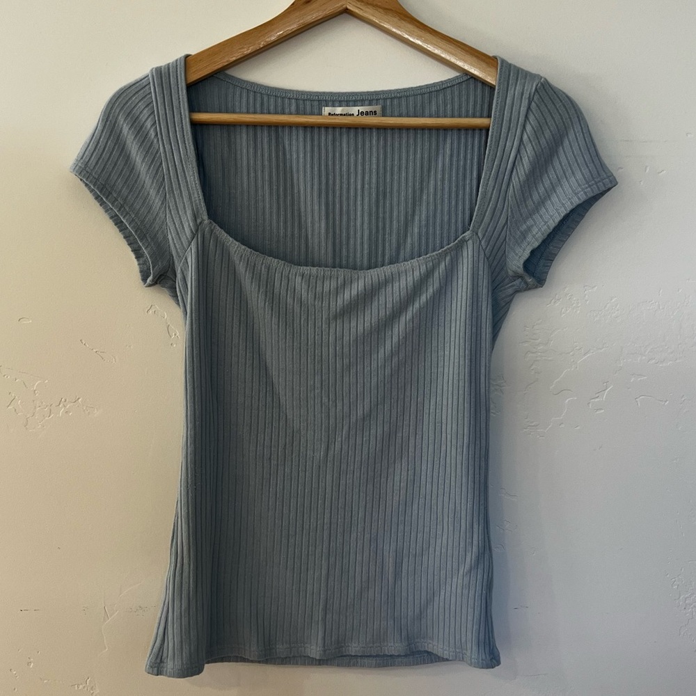 Reformation Bardot Knit Top